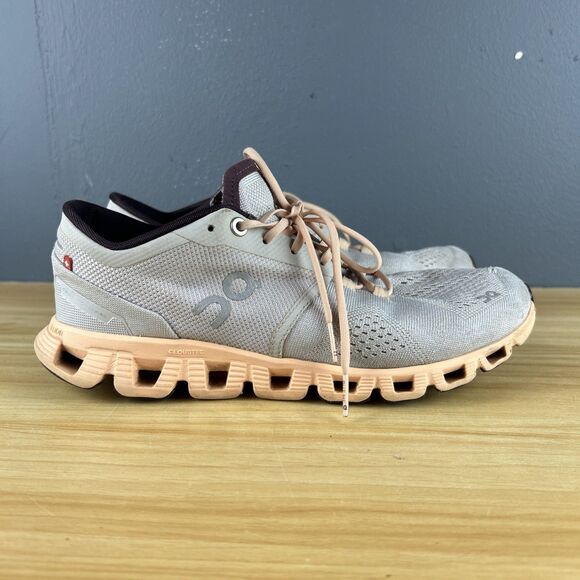 On Cloud X 3 Running Shoes Women's Size 8.5 Gray Athletic Slip On Sneakers - Picture 1 of 14